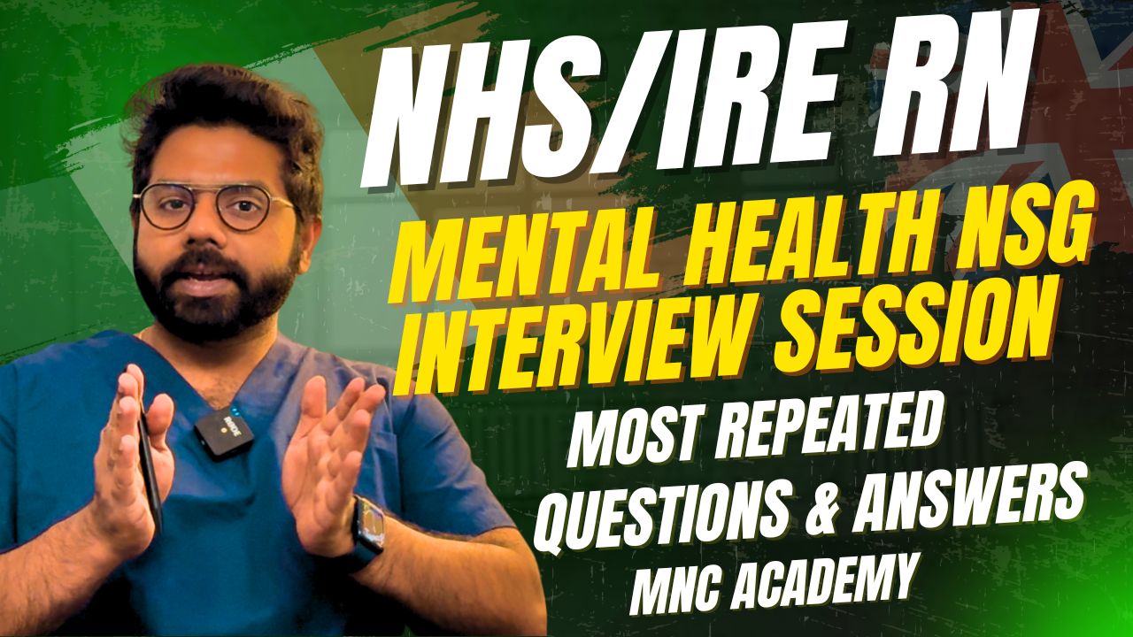 MNC ACADEMY-NHS/IRE MENTAL HEALTH MOCK INTERVIEW SESSION MNC ACADEMY-NHS/IRE MENTAL HEALTH MOCK INTERVIEW SESSION