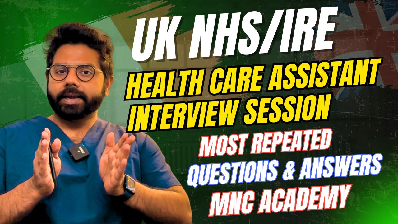 MNC ACADEMY- UK NHS/IRELAND HCA MOCK INTERVIEW SESSION MNC ACADEMY- UK NHS/IRELAND HCA MOCK INTERVIEW SESSION